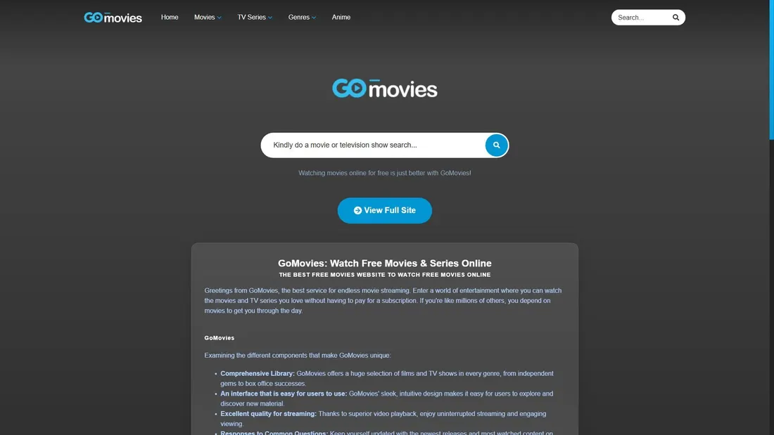Screenshot von 0gomovies.fun