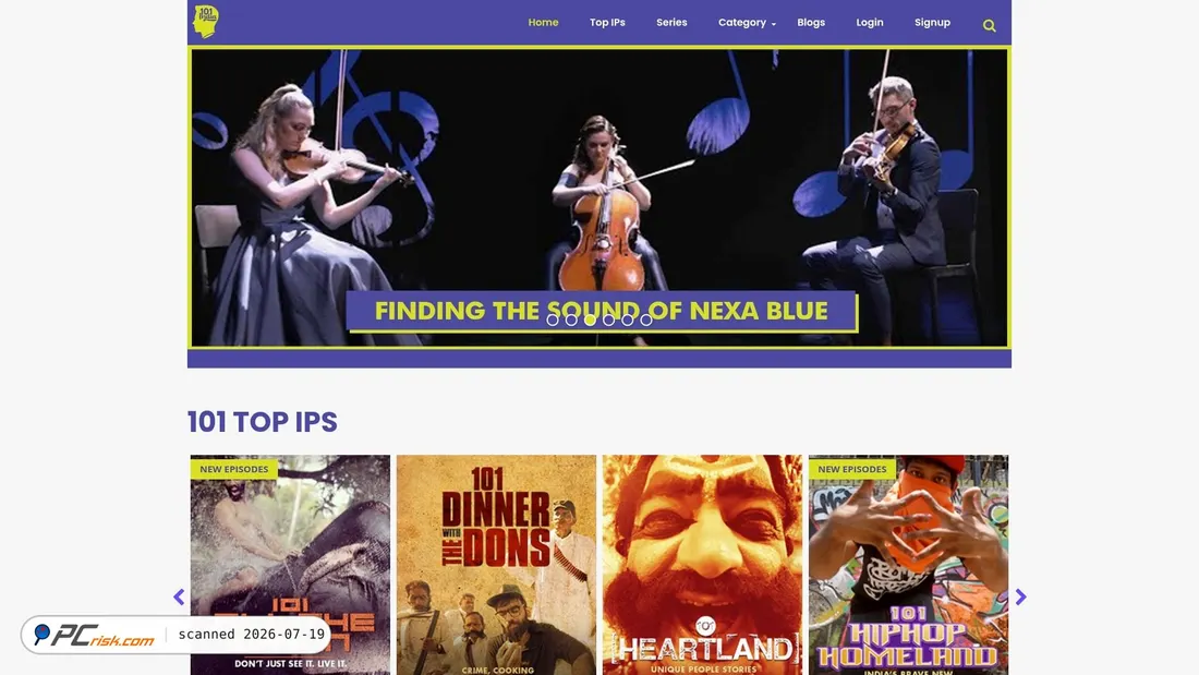 Screenshot of 101india.com
