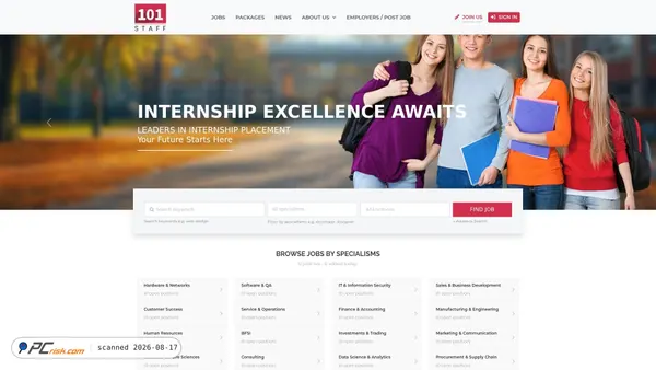 101staff.co.uk screenshot