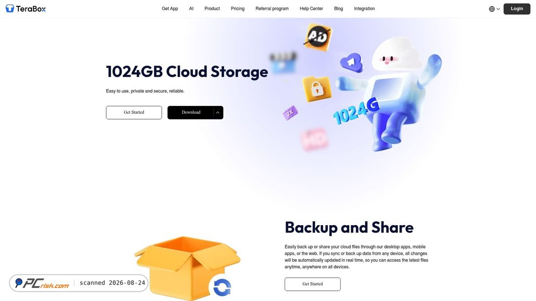 Screenshot of 1024tera.com