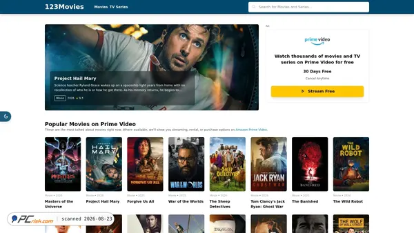 123movies.com screenshot