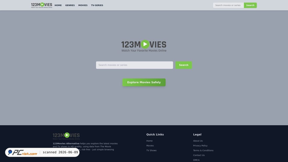Screenshot von 123movieslegal.com