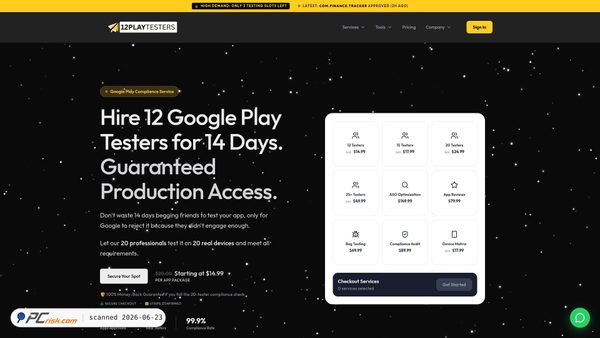 12playtesters.com screenshot
