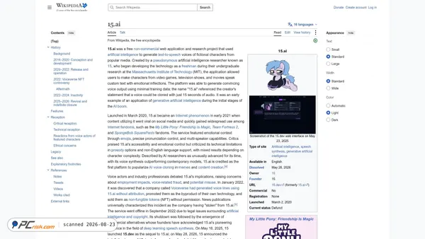 15.ai screenshot