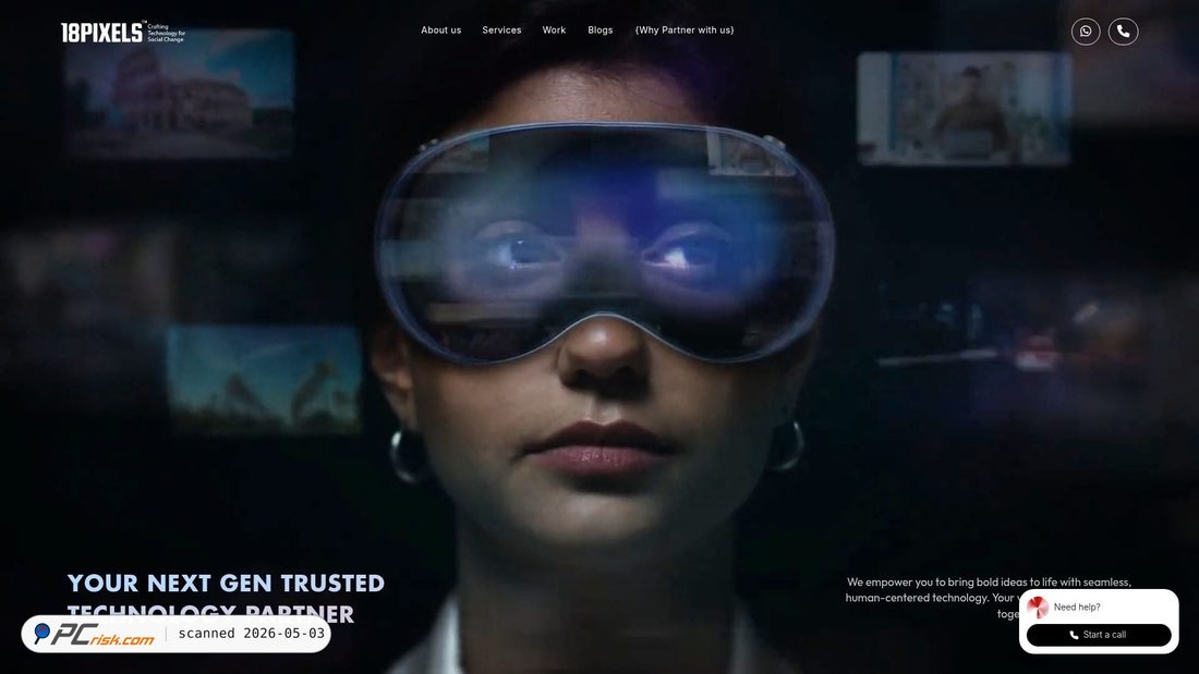 Screenshot von 18pixels.com