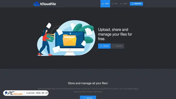 1cloudfile.com screenshot