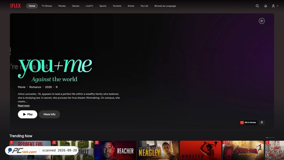Screenshot of 1flex.org