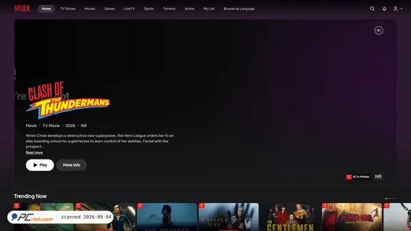 Screenshot van 1flex.org