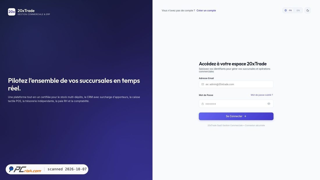 Captura de ecrã de 20xtrade.djanvoue.com
