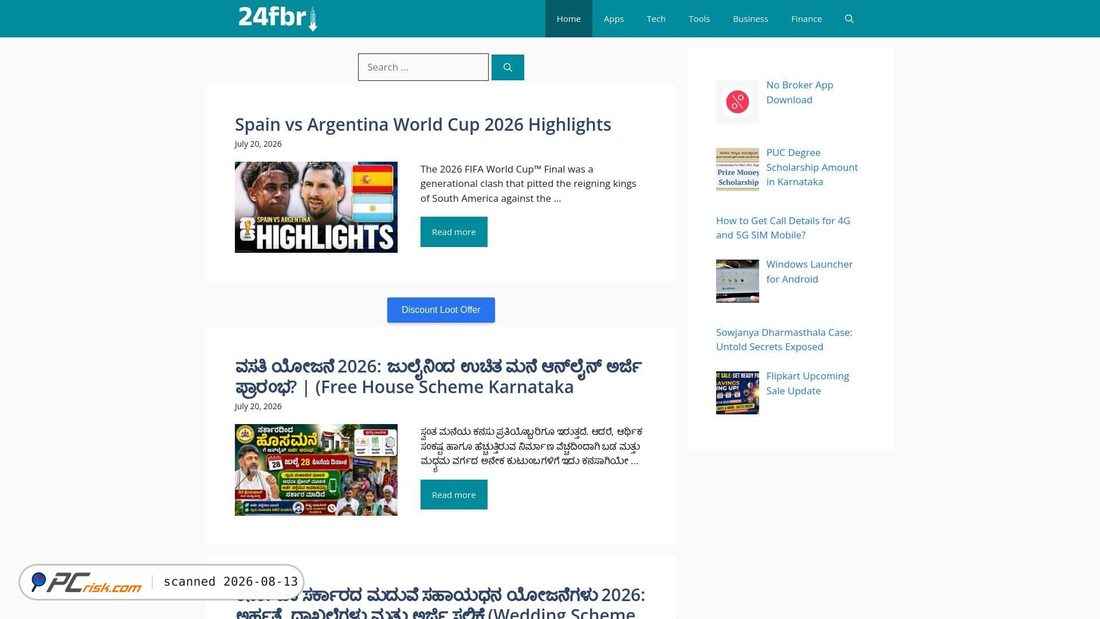 Screenshot of 24fbr.com