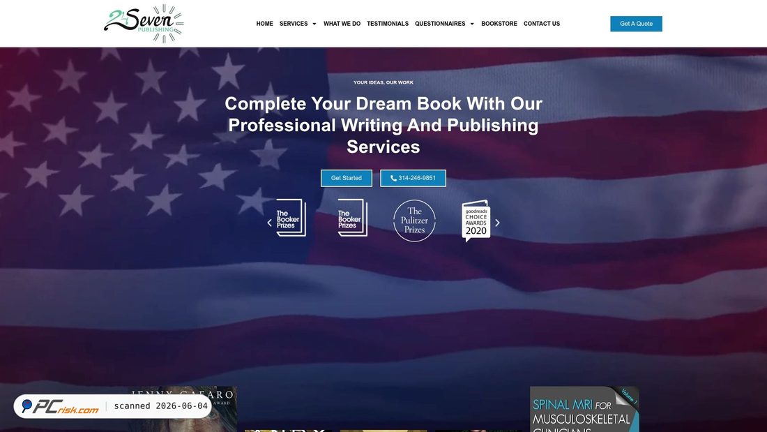 Screenshot of 24sevenpublishing.com