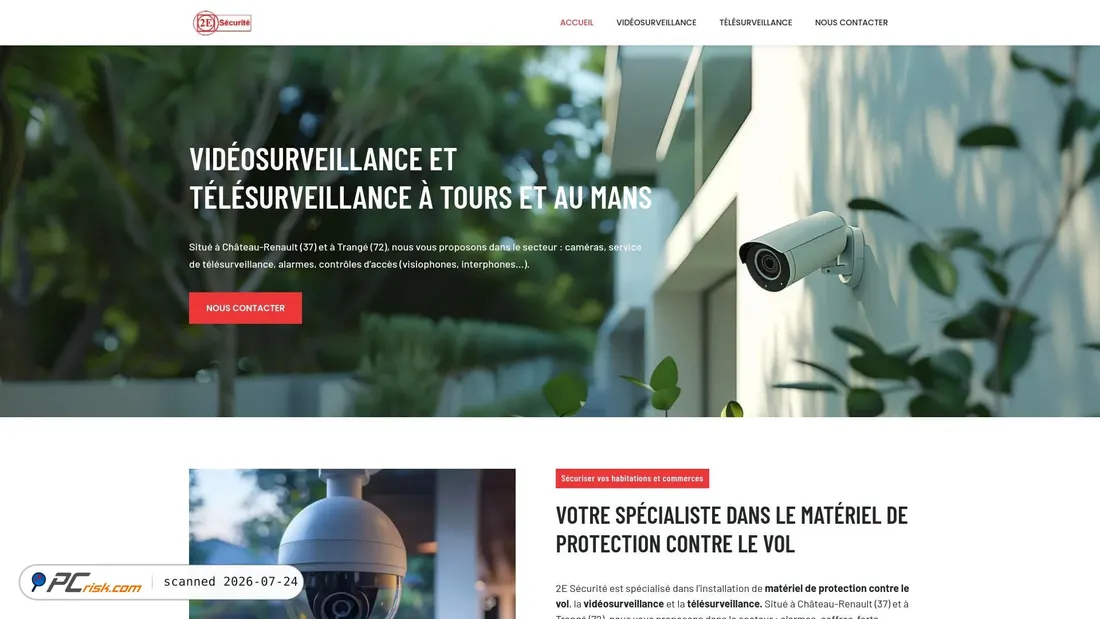 Screenshot of 2e-securite.fr