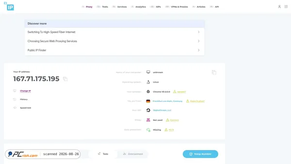 2ip.io screenshot