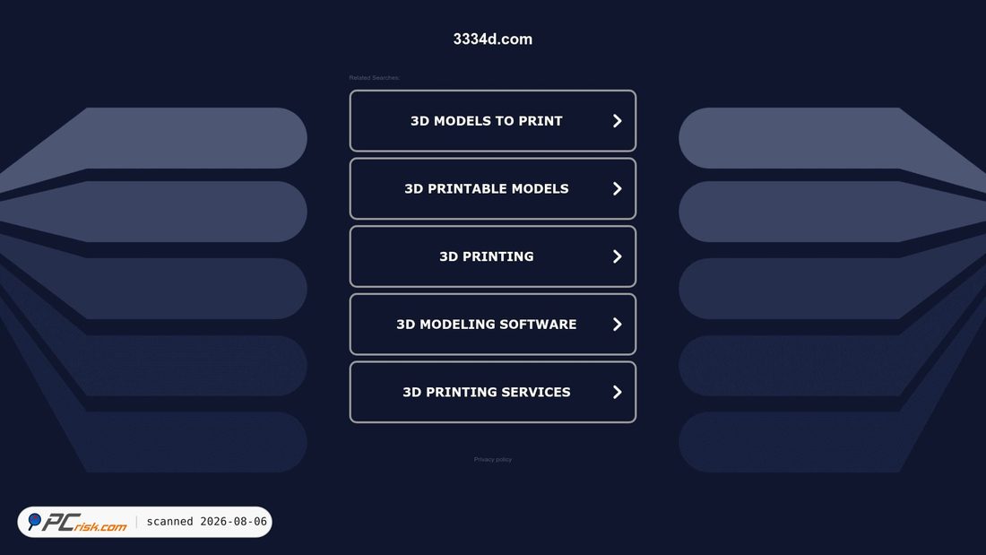 Screenshot of 3334d.com