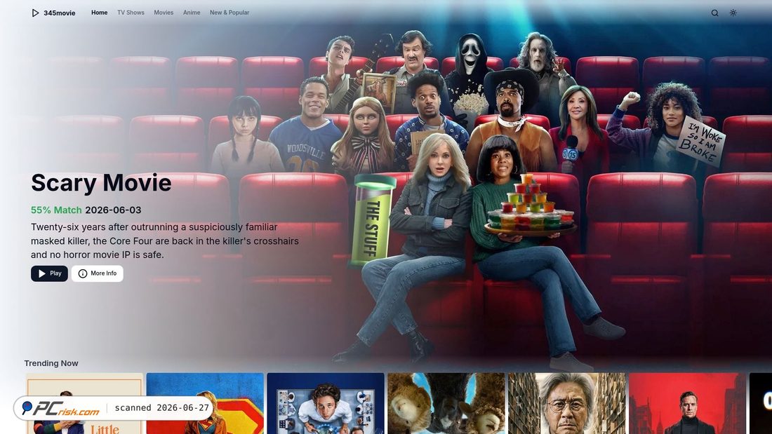 Screenshot of 345movie.nl