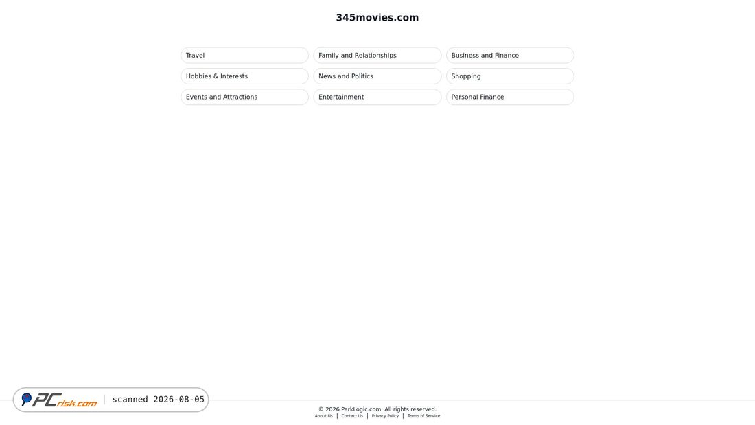 Screenshot of 345movies.com