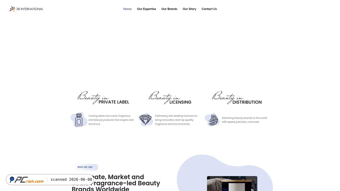 Screenshot of 3binternational.com