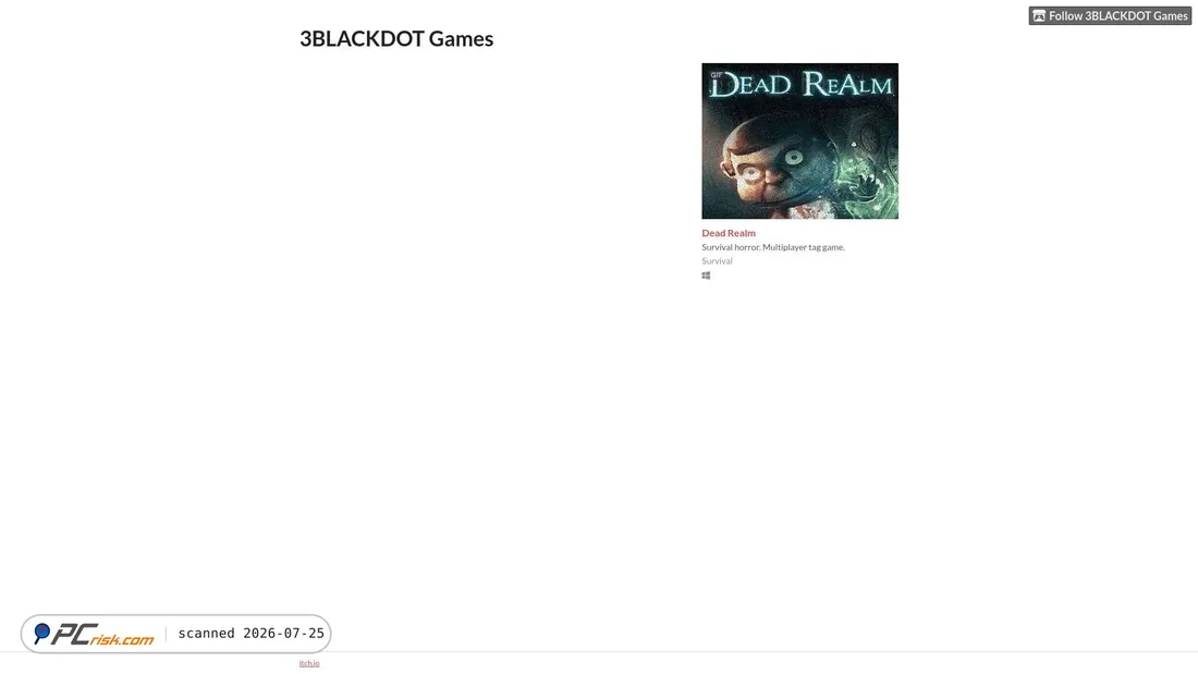 Screenshot of 3blackdot-games.itch.io