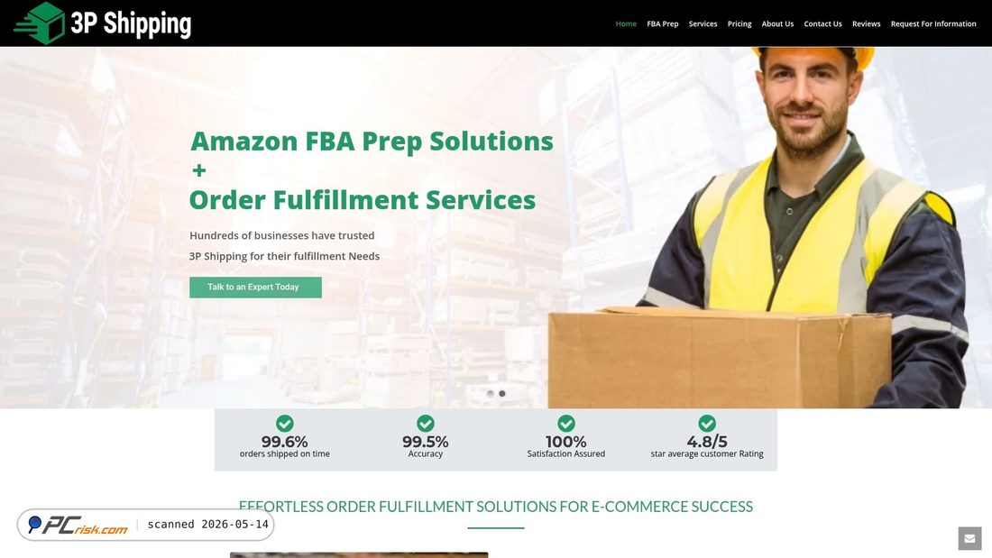 Screenshot di 3pshipping.net