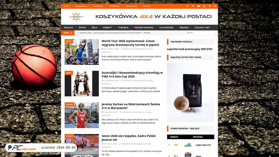 Zrzut ekranu 3x3basket.pl