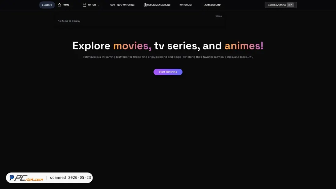 Screenshot of 456movie.nl