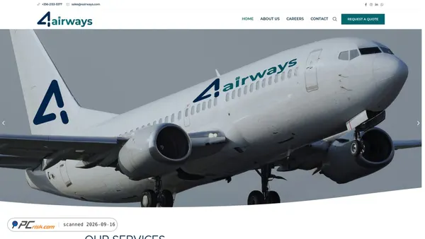 4airways.com Screenshot