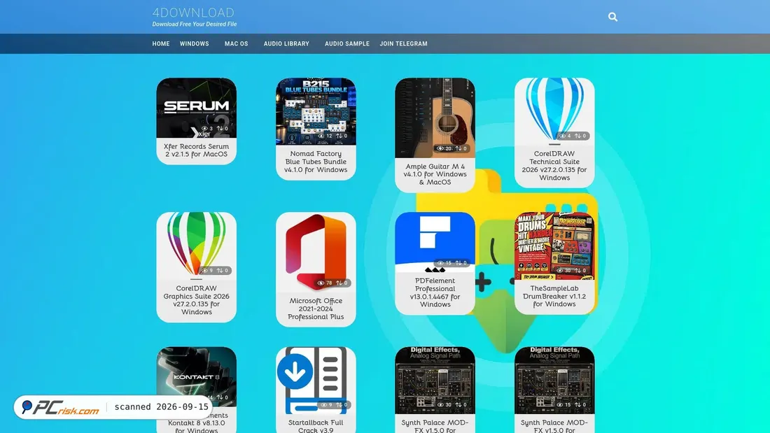 Capture d’écran de 4downloads.org