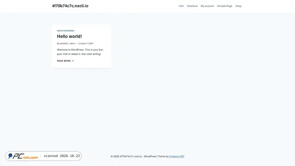 Screenshot di 4f70b74c7c.nxcli.io