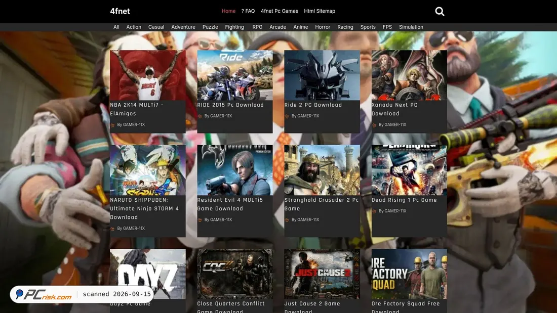 Capture d’écran de 4fnet.co