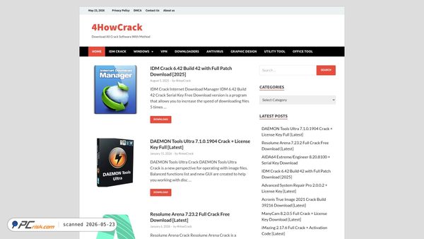 4howcrack.com screenshot