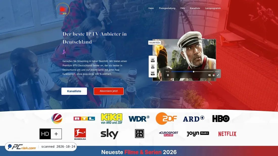 Screenshot von 4kyuriptv.com