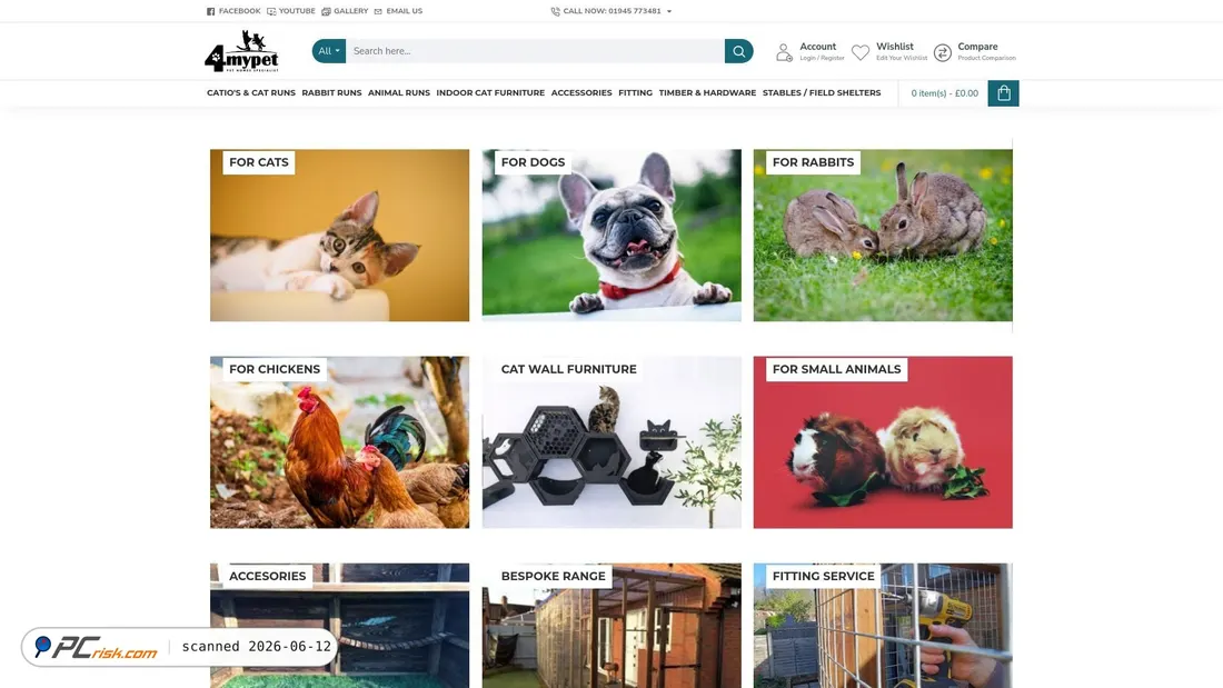 Screenshot of 4mypet.co.uk