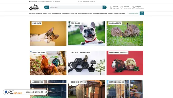 4mypet.co.uk screenshot