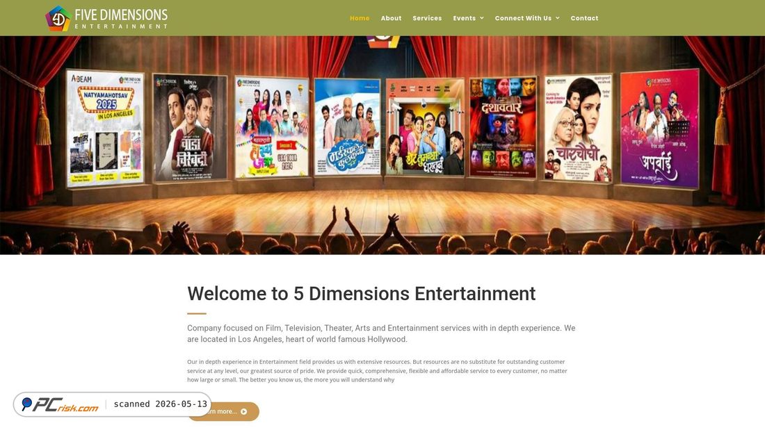 Screenshot of 5dimensionsinc.com