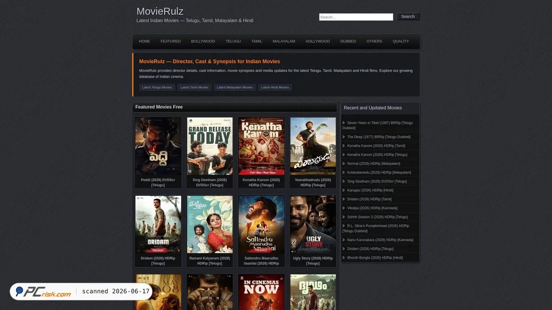 Screenshot of 5movierulz.school