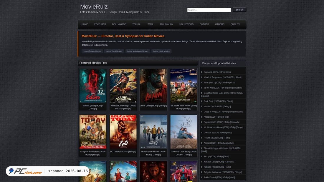 Screenshot of 5movierulz.watch