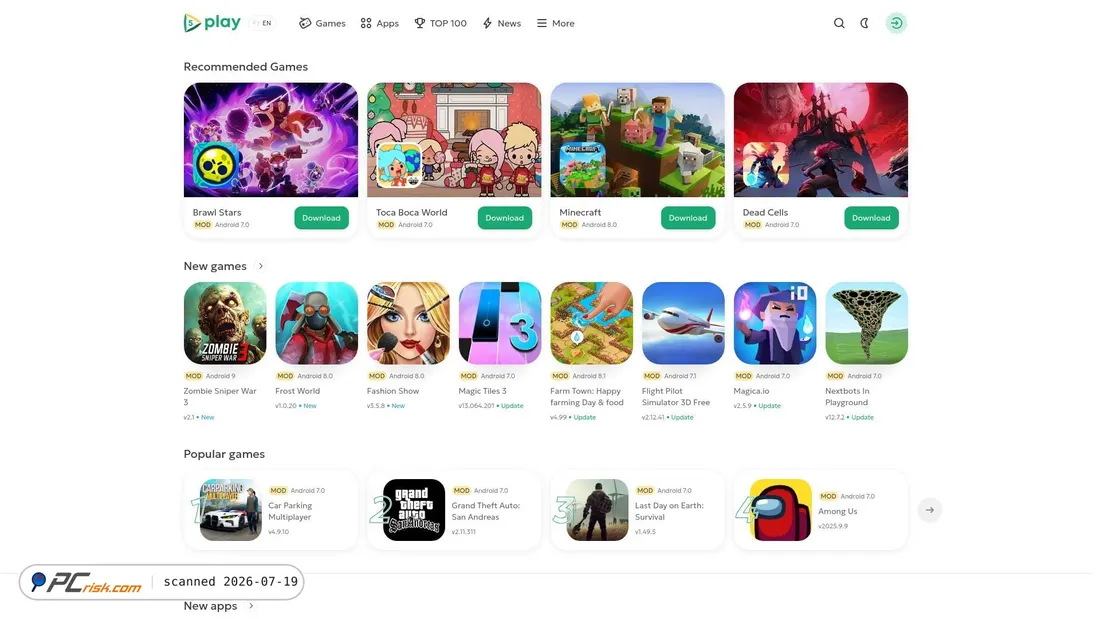 Screenshot of 5play.org