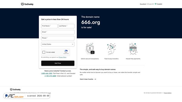 Capture d’écran de 666.org