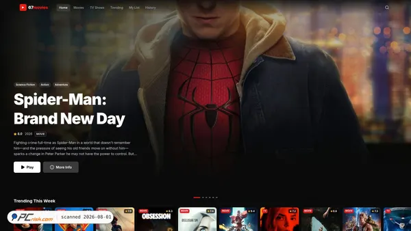 67movies.app screenshot