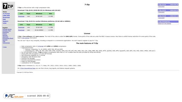 Captura de 7-zip.org