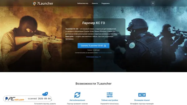 Captura de 7launcher.com