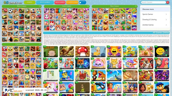 Capture d’écran de 8games.net