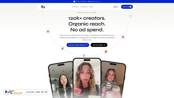 8x.social screenshot