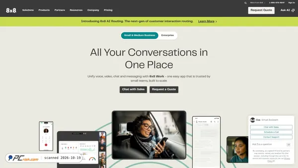 8x8.com Screenshot