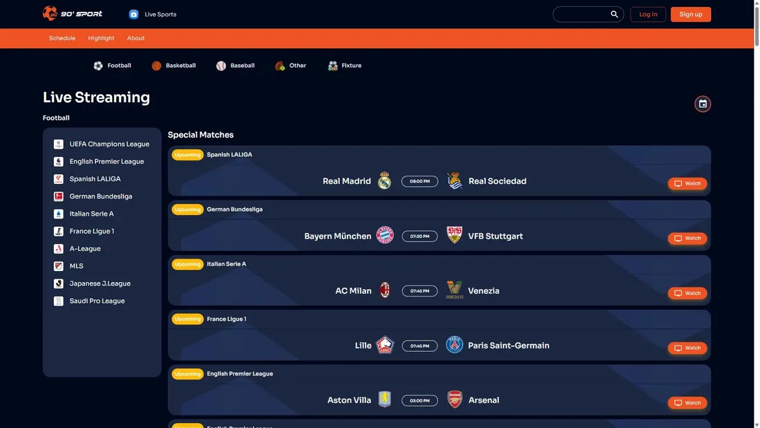Zrzut ekranu 90-sport.com