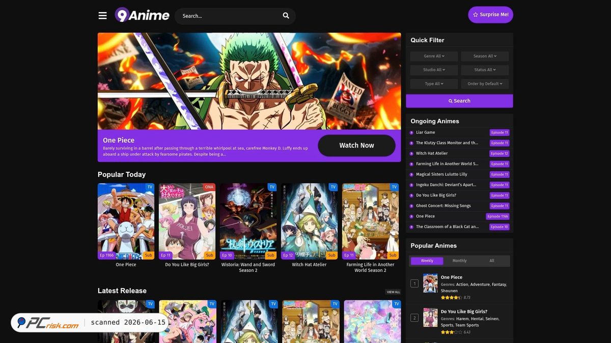 Is 9anime.org.mx Safe? Security Scan Report | PCrisk