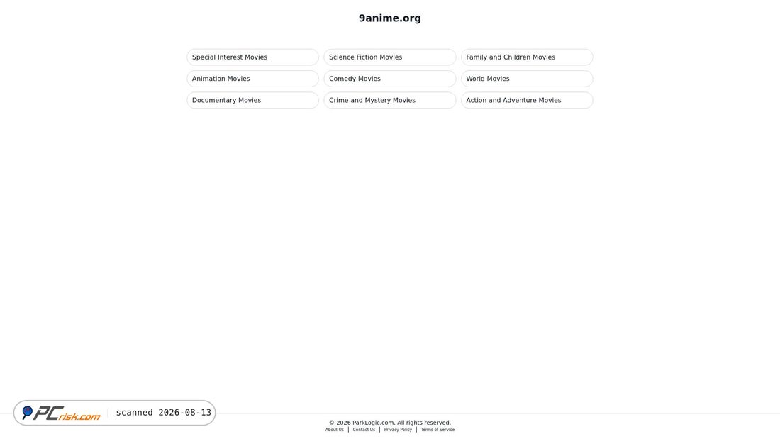 Screenshot of 9anime.org