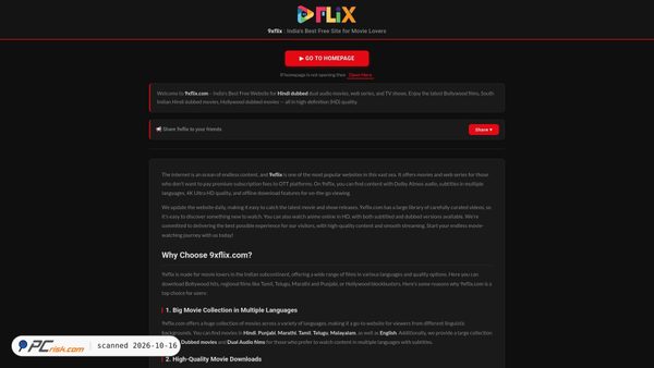 Captura de 9xflix.com