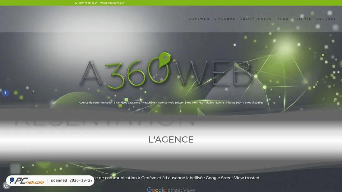 Screenshot of a360web.ch