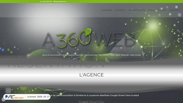 Capture d’écran de a360web.ch
